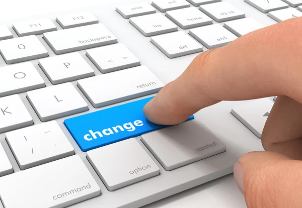 Change keyboard concept illustration — Stock Photo, Image
