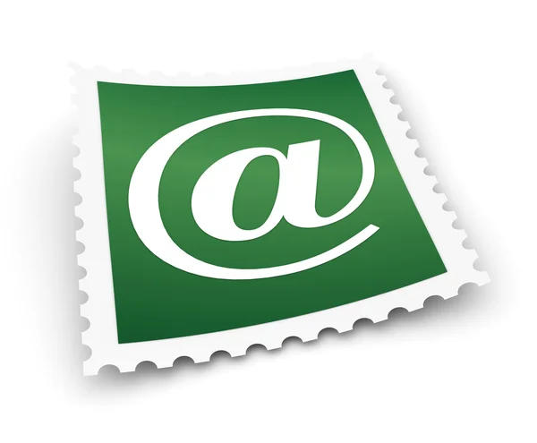 Correo electrónico sello postal concepto ilustración — Foto de Stock