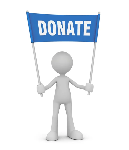 Holding donate concept illustration — Stock Photo, Image