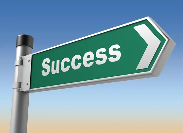 Success road sign — Stock Photo, Image