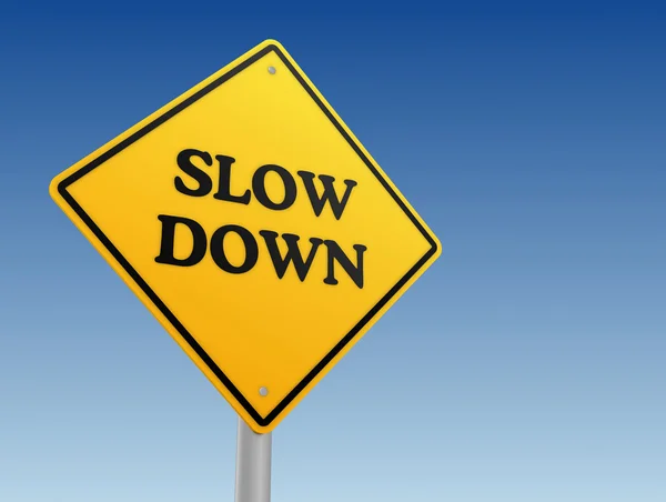 Slow down sign concept illustration — Stock Photo, Image
