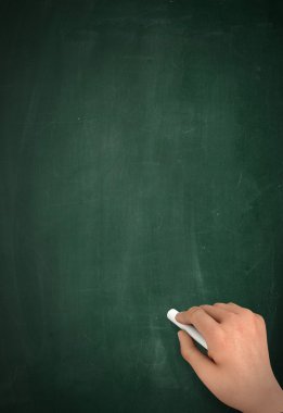 boş kara tahta yazma konsept illüstrasyon