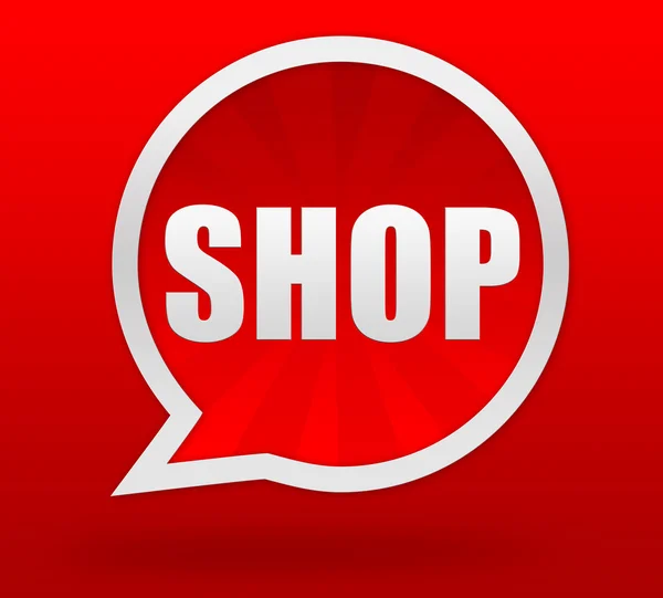 Shop badge concept illustration — Stock Photo, Image