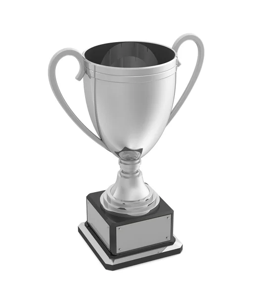 Silver award cup concept illustration — Stock Photo, Image