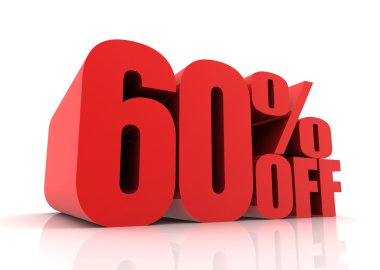 Satılık konsept illüstrasyon kapalı % 60