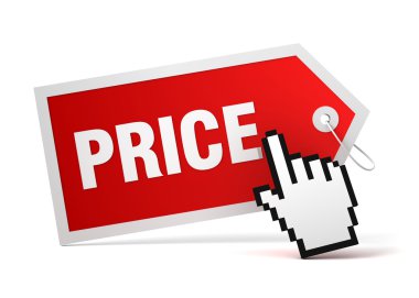 fiyat etiketi kavramı 3d çizim alışveriş