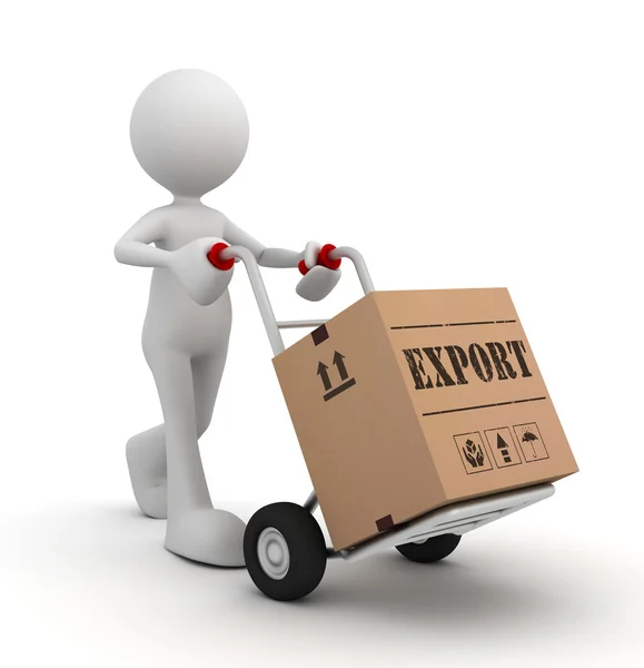 Export delivery concept 3d illustration — Stock Photo, Image