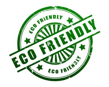eco friendly stamp concept 3d illustration clipart