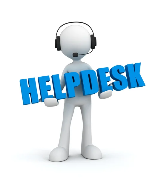 Helpdesk έννοια 3d απεικόνιση — Φωτογραφία Αρχείου