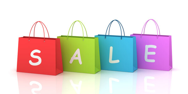 3d иллюстрация концепции торговых мешков
