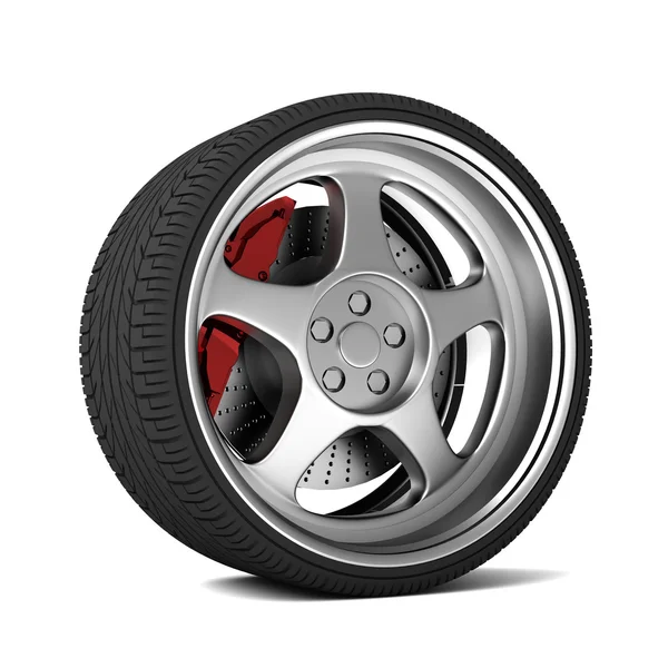 Concept de pneu de voiture illustration 3d — Photo