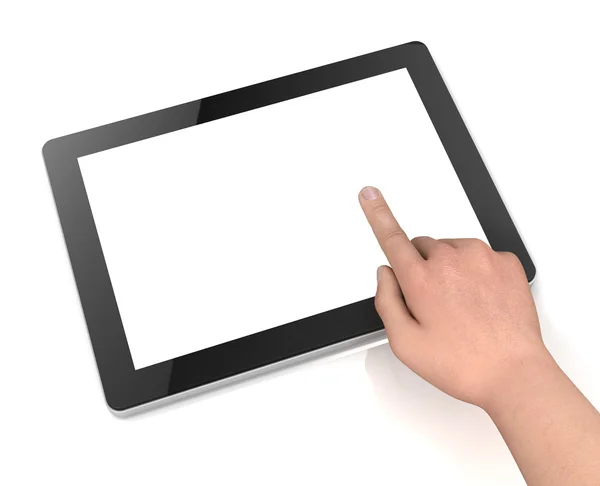 Boş tablet bilgisayar kavramı 3d çizim — Stok fotoğraf