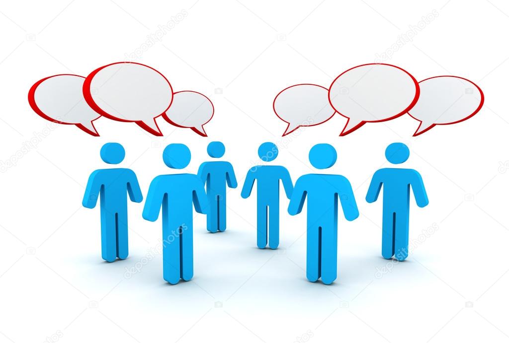 Discussion Speech Bubbles Concept 3d Illustration Stock Photo Image By C Mstanley