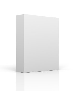 boş ürün kutusu kavramı 3d çizim