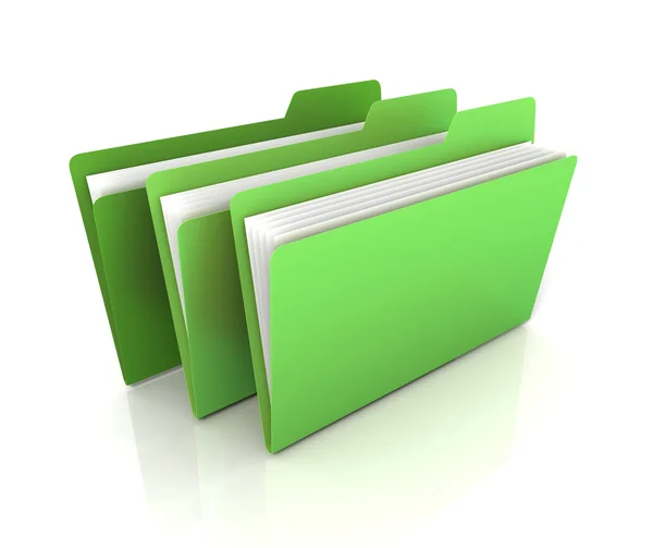 Folder Konzept 3D Illustration — Stockfoto