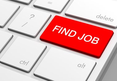 iş klavye kavramı 3d resimde bulmak