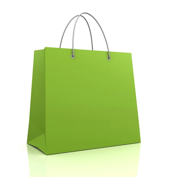 单一的购物袋概念 3d 图 — 图库照片