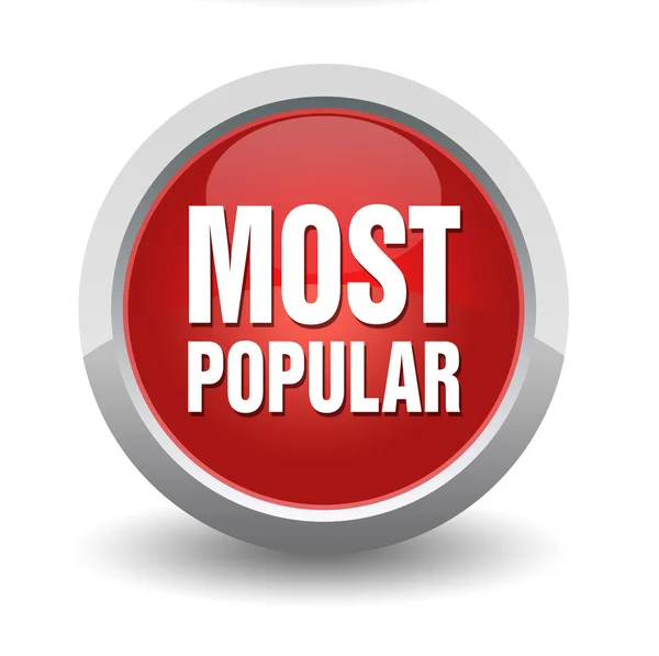 Most popular badge concept 3d illustration — Stock Photo, Image