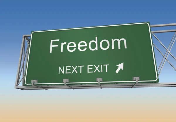 freedom road sign