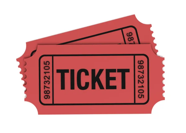 Ticketkonzept 3D-Illustration — Stockfoto