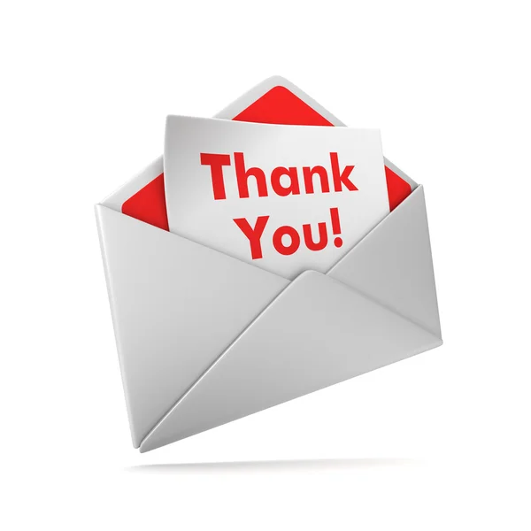 Thank you envelope — Stock Photo, Image