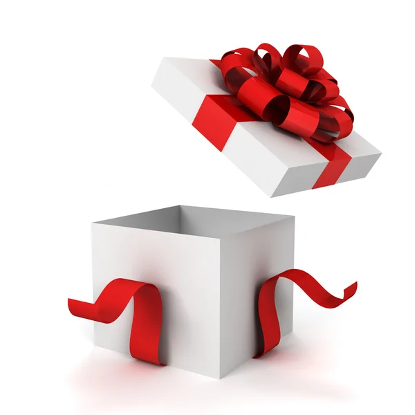 Geöffnete Geschenkbox — Stockfoto