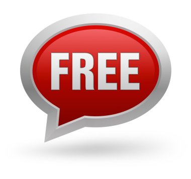 Ücretsiz rozet kavramı 3d çizim