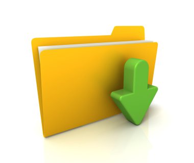 dosya veya klasörün simgesini kavramı 3d illüstrasyon indirmek