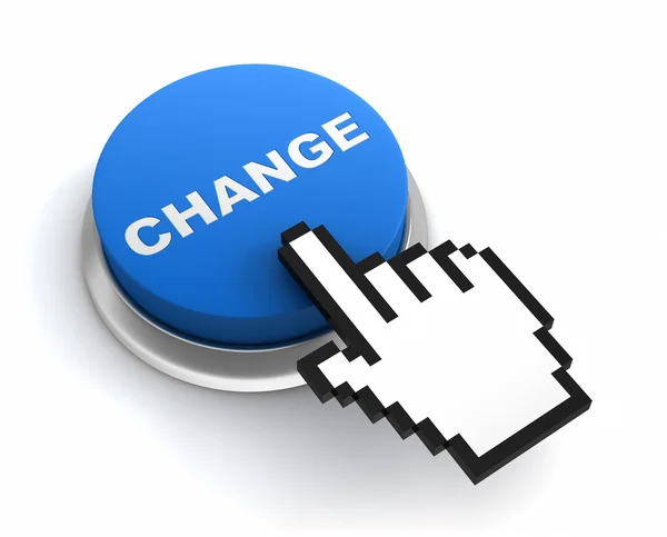 Change button concept 3d illustration — Stock Photo, Image