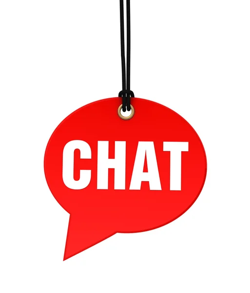 Chat appeso nota — Foto Stock