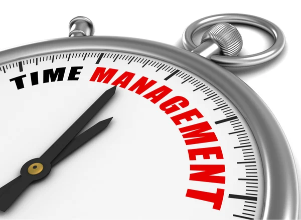 Time management clock concept 3d illustration — Stock Photo, Image
