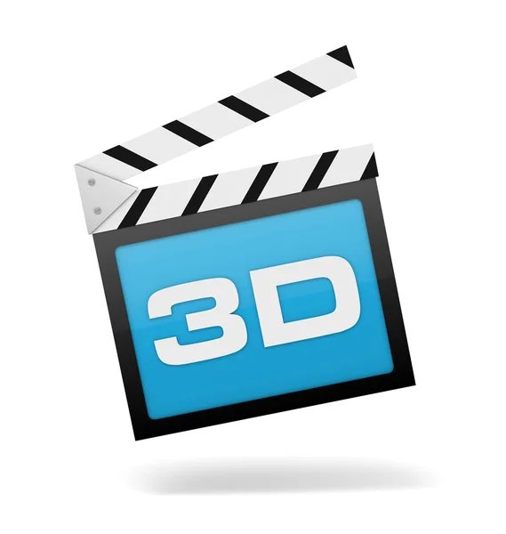 Clapperboard koncepció 3D-s illusztráció — Stock Fotó