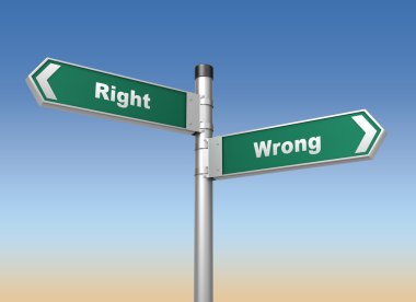 Şu yanlış yola işaret 3d çizim