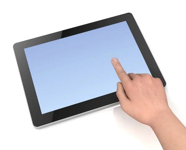 Boş tablet bilgisayar kavramı 3d çizim — Stok fotoğraf