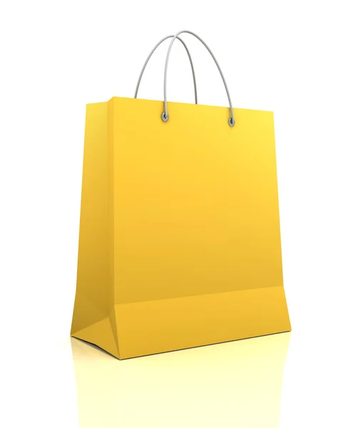 Single shopping bag concept  3d illustration — Stock Photo, Image