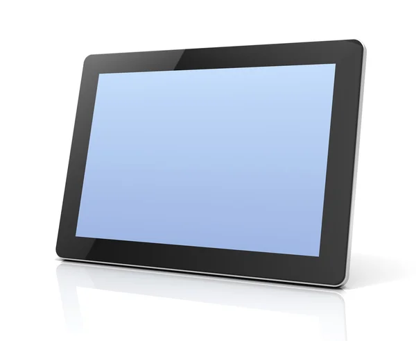 Tablet branco computador ilustração 3d — Fotografia de Stock