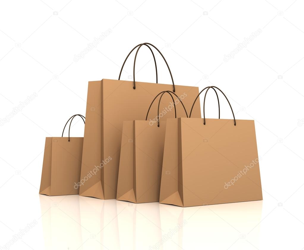 shopping bags concept  3d illustration