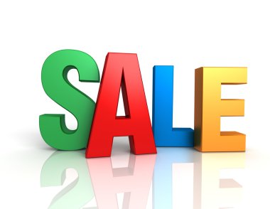 Satılık kavramı 3d çizim