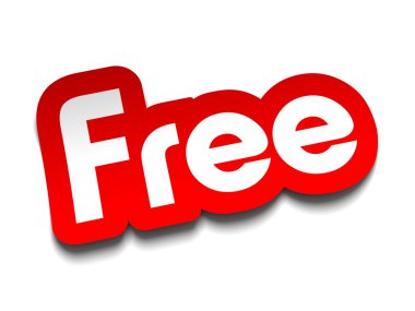 Ücretsiz rozet kavramı 3d çizim