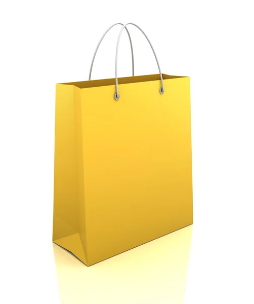 Singolo shopping bag concetto 3d illustrazione — Foto Stock