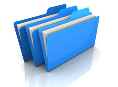 klasörleri kavramı 3d çizim