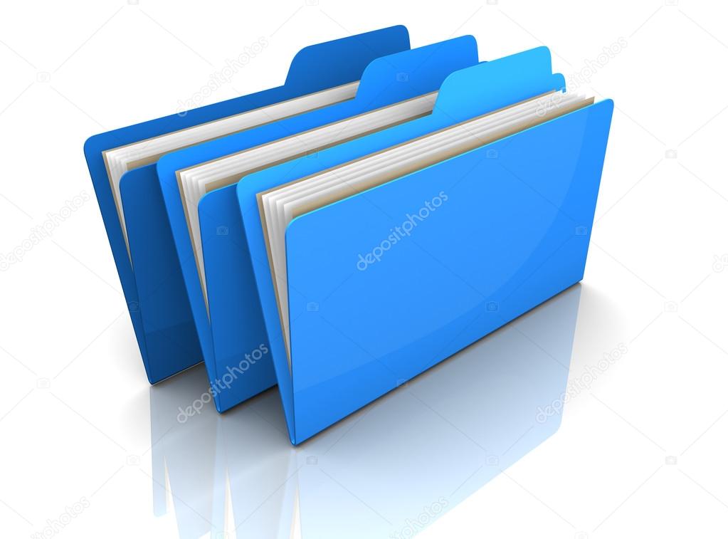 folders concept  3d illustration