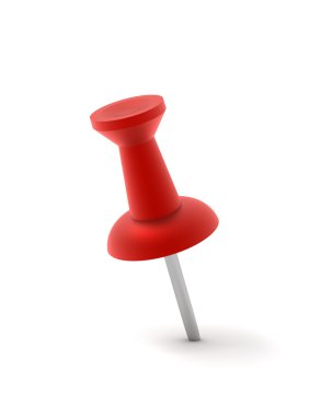 Tek iğnenin kavramı 3d çizim