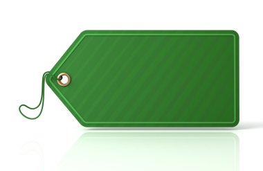 boş alışveriş etiket kavramı 3d çizim