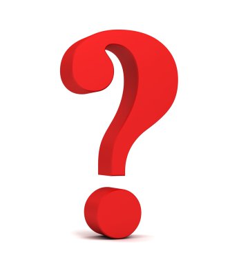 soru işareti kavramı 3d çizim