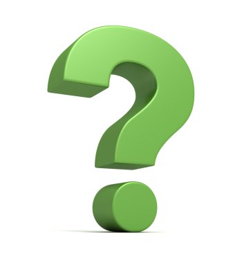 soru işareti kavramı 3d çizim