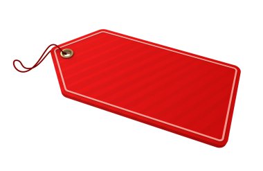 boş alışveriş etiket kavramı 3d çizim