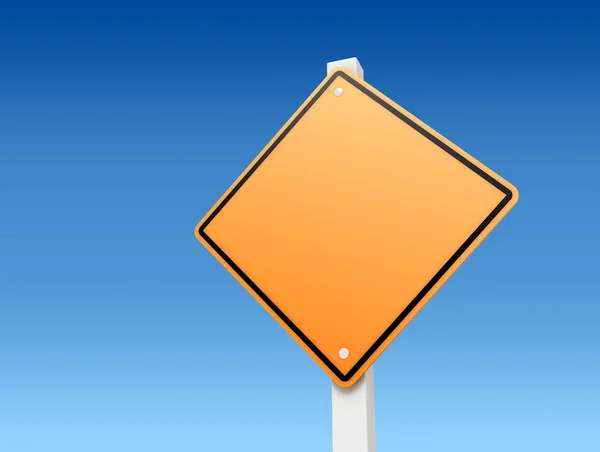 Blank road sign concept  3d illustration — Stock Photo, Image