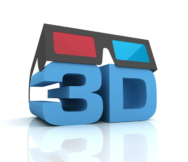 3D-s szemüveg elszigetelt 3D-s illusztráció — Stock Fotó