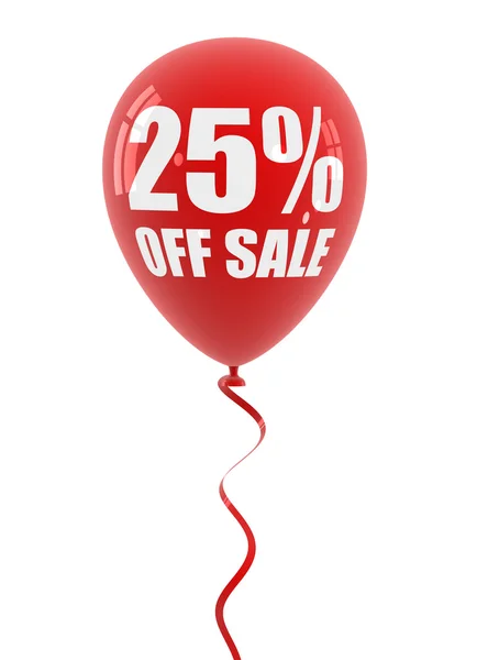 Off venda balão conceito 3d ilustração — Fotografia de Stock